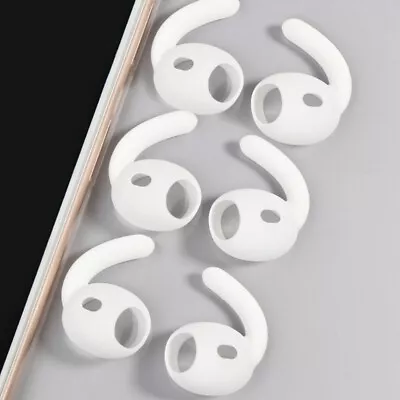 $10.99 • Buy 3 Pairs Soft Rubber Ear Hooks Earbud Holder Cover For Apple AirPods Accessories