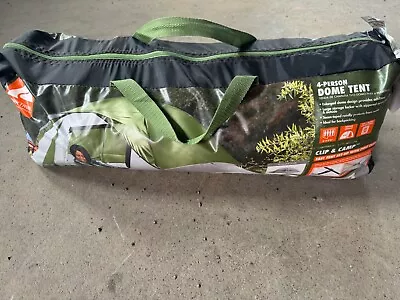 Ozark  4 Person Instant Pop-up Camping Tent 2-in-1 Double-Layer Waterproof Green • $13