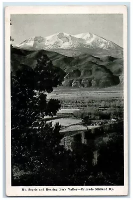 C1910's Mt. Sopris And Roaring Fork Valley Colorado Midland Railway Postcard • $9.98