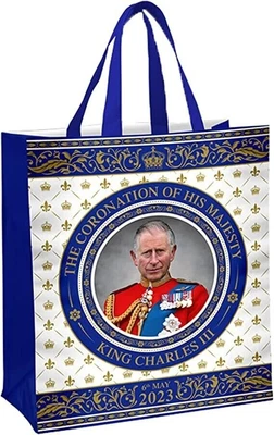 £8.95 • Buy King Charles Coronation Non Woven Shopping Bag Souvenir Memorabilia Gift