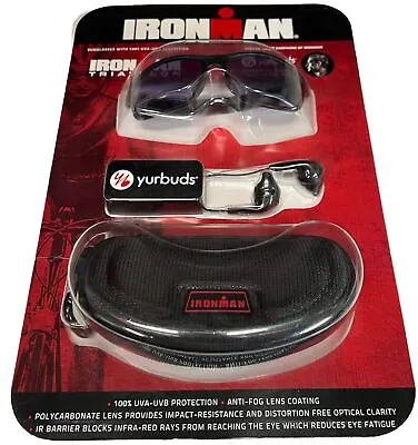 Ironman Triathlon Sunglasses Yurbuds Earbuds Case Bundle New • $22.99