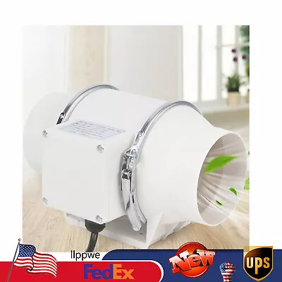 Inline Duct Ventilation Fans Vent Exhaust Blower Air Circulation 4 Inch 220 M³/h • $38.95