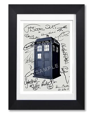 £11.99 • Buy Doctor Who All Dr's Cast Signed Poster Tv Print Photo Autograph Gift Dr Who