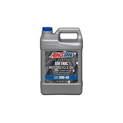 AMSOIL   AMSOIL 10W-40 Synthetic Metric® Motorcycle Oil 1x GALLON (3.78L) MCF1G • $107
