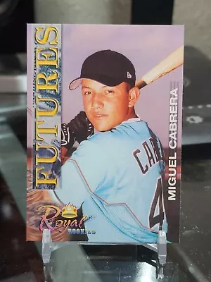 MIGUEL CABRERA 2001 Royal Futures Rookie Card RC Detroit Tigers Triple Crown • $40