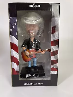 Official Toby Keith Bobblehead NIB Country Music Cowboy Guitar Hat • $102.99