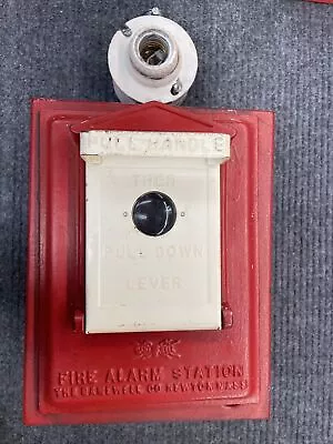 Vintage Antique Gamewell Fire Alarm Call Box Pull Station Fireman W/Light • $269.99