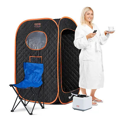 VEVOR 1000W Personal Steam Sauna Tent Loss Weight Detox Therapy Spa Portable • $97.99