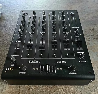 SubZero DM-400 4 Channel DJ Mixer With USB • £137