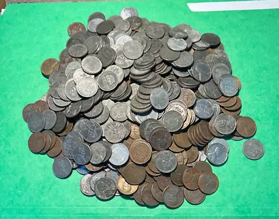 1943 P D S Steel Lincoln Penny Lot 500+ Coins Wheat WWII Wartime Pennies • $71