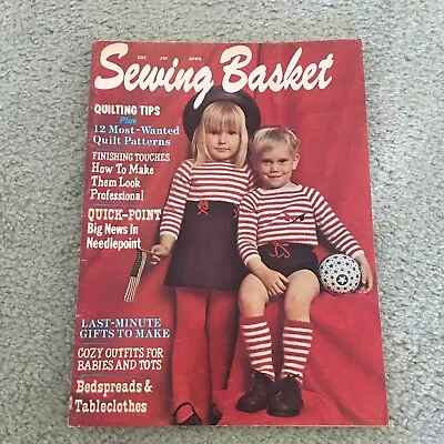 Vintage Sewing Basket Magazine April 1971 Quilting Tips Knitting Crafts • $4.99