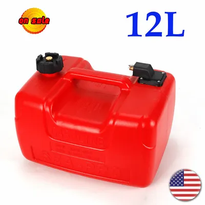 $53.02 • Buy 3 Gallon Portable Boat Fuel Tank Marine Outboard Fuel Tank W/ Male Connector US