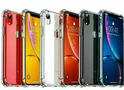 $5.90 • Buy Clear Case For IPhone 14 13 12 11 Pro Max XR 7 8 XS 6+ Shockproof Silicone Cover