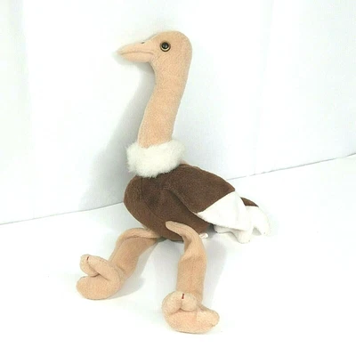 $12.96 • Buy Ty Beanie Babies Plush Stretch Ostrich 1997 Vintage Brown Tan 11.5  Stuffed Toy