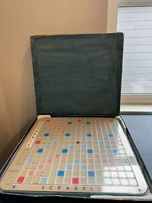 VINTAGE Scrabble Deluxe Edition 1977 COMPLETE S&R Games Turntable Board Game • $29