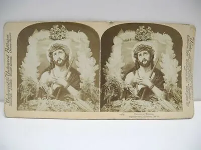 Antique 1893 Underwood & Underwood  Crown Of Thorns  (Jesus Christ} Stereoview • $3.45