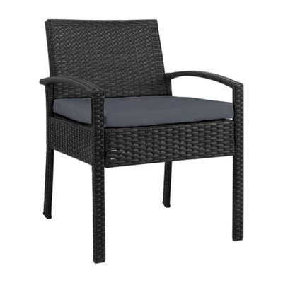 $79.98 • Buy Outdoor Dining Chairs Wicker Chair Patio Garden Furniture Lounge Setting Bistro