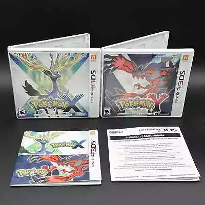 Pokemon X & Y 3DS Lot Of Cases And Manual Only NO GAMES • $25