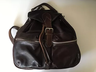 Rugby Canada Brown Leather Backpack Vintage • $99