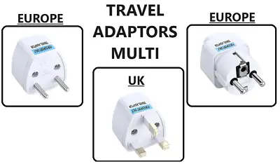 Universal Plug Adapter EU US UK AU CN IND Type G Travel Socket Plug Converter • £1.39