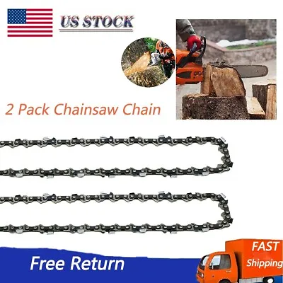 2-PACK 12'' Chainsaw Chain For Echo Stihl Husqvarna Poulan 3/8LP  .050Gauge 44DL • $12.42