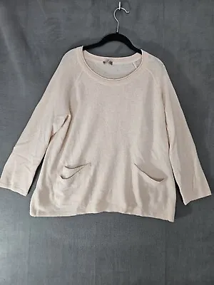 J. Jill Womens Wool Cashmere Blend Sweater Size Large L Power Pink • $19.60