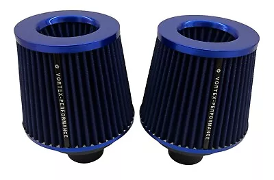 Fits BMW Cold Air Dual Cone Intake For N54 Motors (BLUE COLOR AIR FILTERS) • $69.99