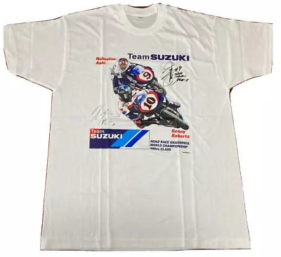 WGP MotoGP Kenny Roberts Jr Team Suzuki RGV-Γ500 Tee T Shirt Size L Vintage 1999 • $99