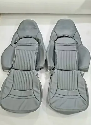 Chevy Corvette C5 Sports Real Leather Seat Covers In Gray Color (1997-2004)  • $449.99