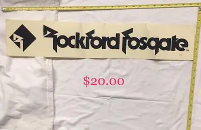 ROCKFORD FOSGATE PUNCH Sticker VINYL DECAL Automobile Car VINTAGE NEW OLD STOCK! • $20