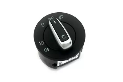 Matt Chrome Euro Headlight Switch For VW Golf GTI MK5 MK6 Jetta MK6 15-18 • $19.99