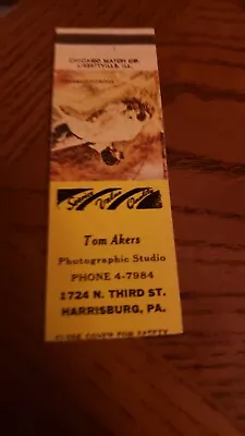 Vintage Matchcover Tom Akers Harrisburg PA • $2.50