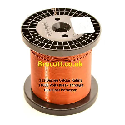 £5.95 • Buy ENAMELLED COPPER WIRE, MAGNET WIRE, COIL WIRE  0.10mm To 0.40mm / 100g To 1.5kg
