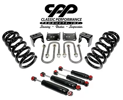 73 87 Chevy C10 Gmc 3  Front 5  Rear Drop Lowering Springs Shocks Flip Kit • $399