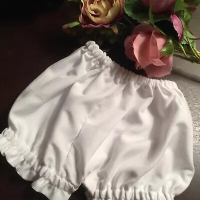 White Ruffled Bloomers For 16” Cabbage Patch & Similar Dolls. • $5