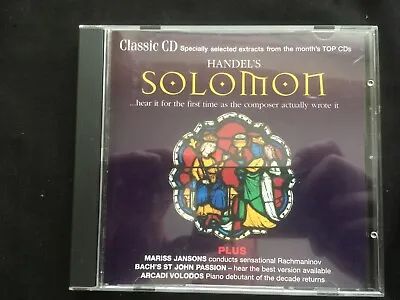 Handels Solomon Mariss Jansons Bach's St John Passion Arcadi Volodos • £9.95