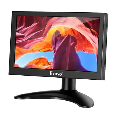 Eyoyo 7inch HDMI LCD Monitor Portable Display 1280x800 16:10 IPS Screen For CCTV • £78.70