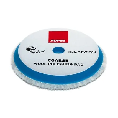 $14.99 • Buy 5.75  Rupes Blue Coarse Wool Cutting & Polishing Pad - For 5   Backing Plate