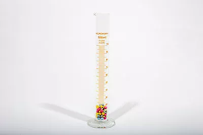 Laboratory Glass Measuring Cylinder 100ml Homebrew Wine & Beer Trial Jar • £8.14