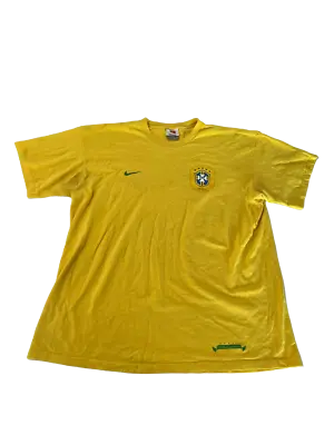 $10.40 • Buy Nike Brazil Tee Shirt Size Large Yellow