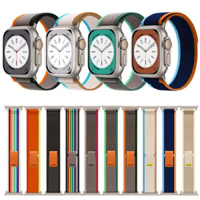 $9.99 • Buy Nylon Band Trail Loop For Apple Watch Ultra 38 49mm IWatch Series 8 7 6 SE 5 4 3