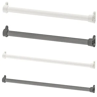 Wardrobe Rail Clothes Rail White Dark Grey To Fit 50 75 100 Cm Wide PAX • £12.99