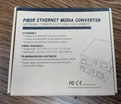 Fiber Ethernet Media Converter Network Communications Equipment • $35