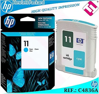 $82.25 • Buy Ink Cyan 11 Original Printers HP Cartridge Black Hewlett Packard C4836A