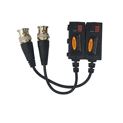 5 MP Tool Less Passive Video Balun UTP Cat5 / Cat6 CCTV Via Network Cabling • $4.99