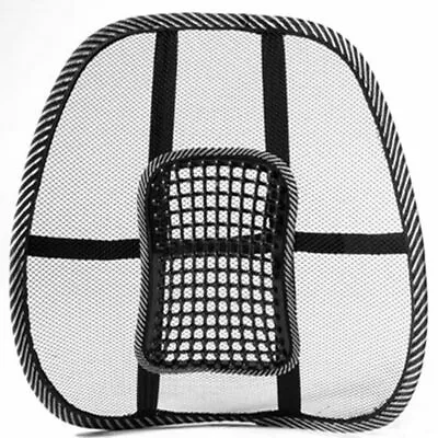 $12.82 • Buy Mesh Lower Back Lumbar Support For Office Work Chairs In Car Seat Posture BlackM