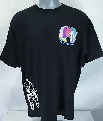 MTV Moonman 3XL T-Shirt Tee Black Cotton Music Television Moon Man Astronaut • $13.99