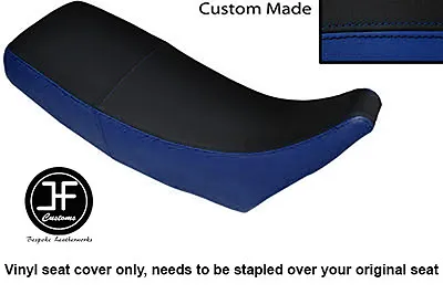 Black Royal Blue Automotive Vinyl Custom Fits Honda Mtx 125 Dual Seat Cover Only • £118.99