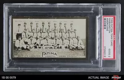 1913 T200 Fatima Washington Americans PSA 2 - GOOD • $1090