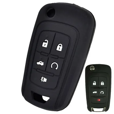 Silicone Flip Key Cover Case Remote Fob 5 Buttons For Chevrolet Cruze Buick  GM • $9.47
